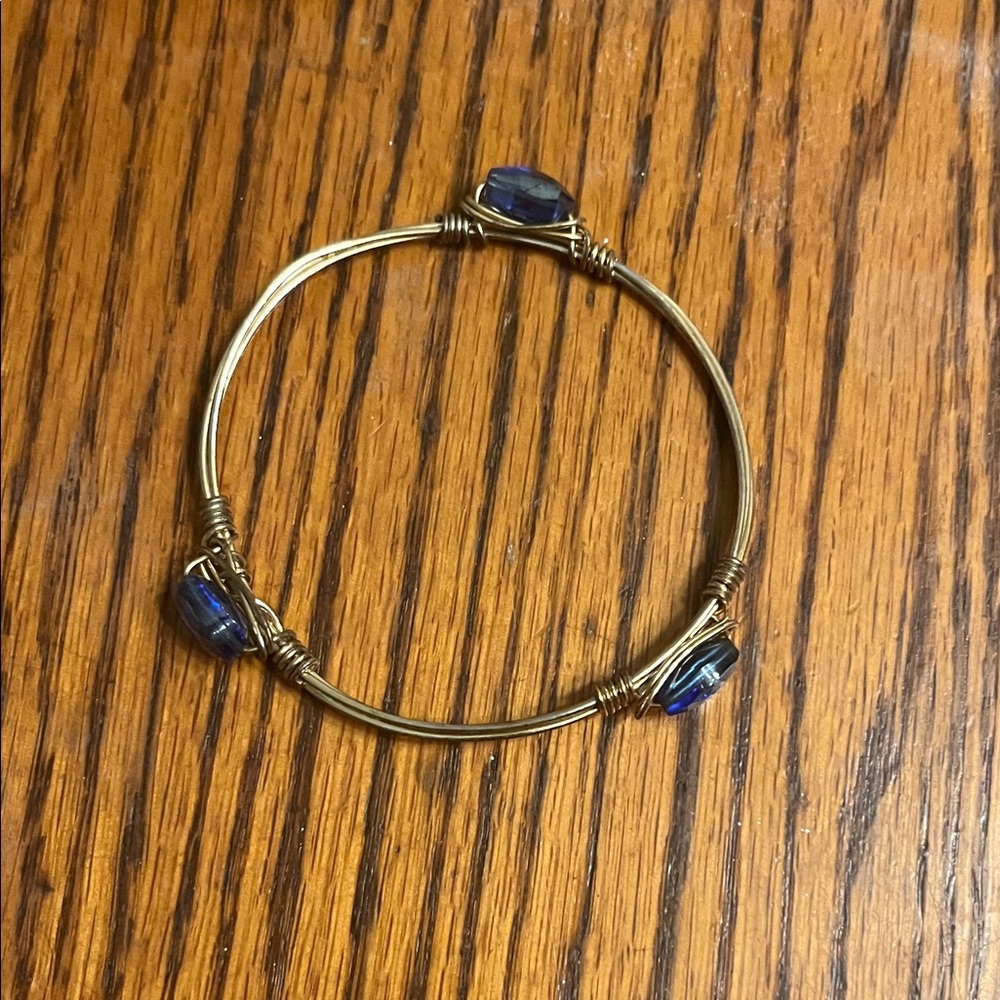 Purple and golden bracelet - Picture 1 of 2